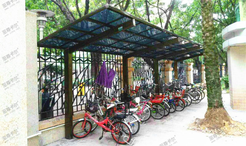  樟树实验小学学校自行车棚制作