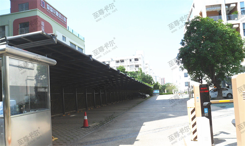 750多平方铝合金车棚实景图片案列|香港六宝典最新版开奖工程车棚案列