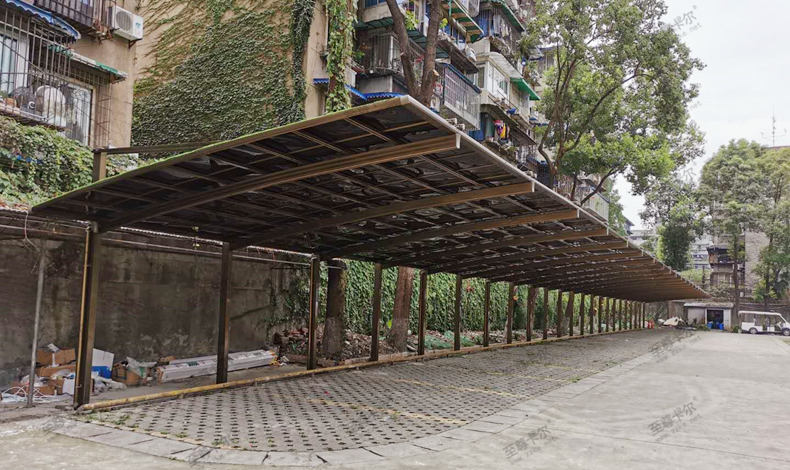成都市金牛区教育局车棚完工