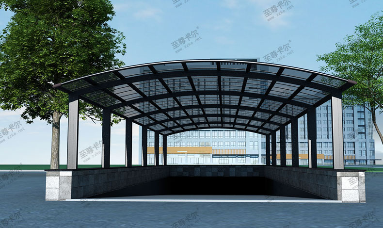 香港六宝典最新版开奖地下车库出口雨棚设计图纸大全？美观又耐用！