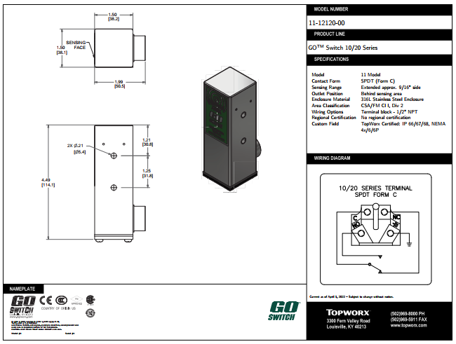 GO switch限位开关