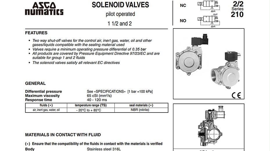 ASCO VCEFCM8210G129防爆二通阀
