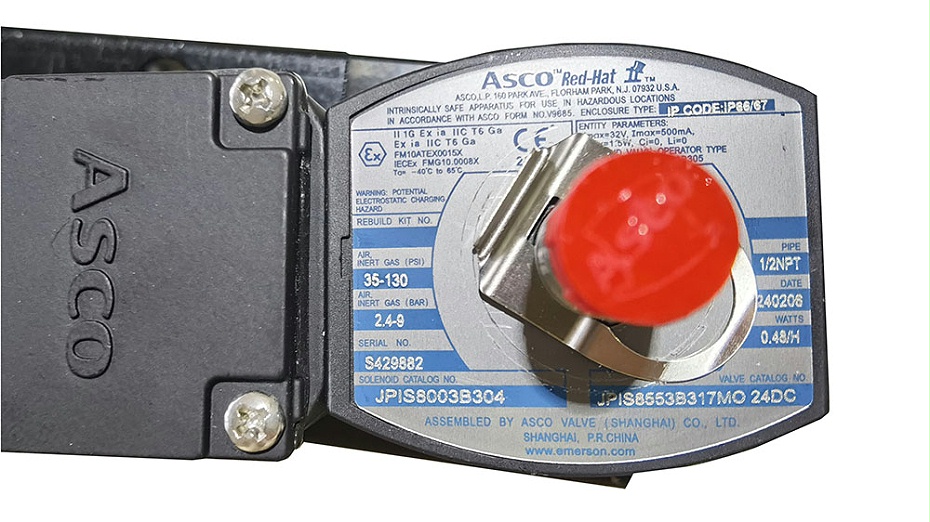 ASCO本安二位五通电磁阀JPIS8553B317MO-3