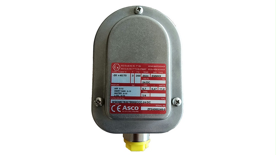 ASCO不锈钢二位三通电磁阀WSEMET8327B002CCC 